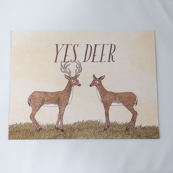 Set of Five Double-sided Frida Clements Animal Pun Prints - Picture 2 of 11